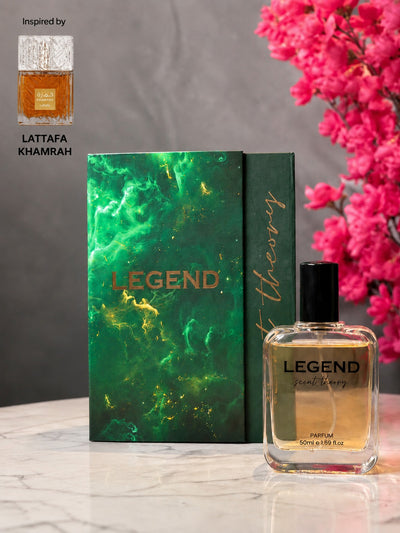 Legend Cinnamon Dates Tonka Beans EDP with Atomiser (Unisex)